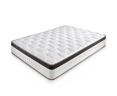 Matelas Supreme 140X190 à mémoire de forme | 27 cm Épaisseur | 4 cm de mousse à mémoire de forme de 65 kg/m3 | Foam AirSistem | Extrêmement durable | Certification ISO 9001®