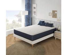 marcKonfort Matelas à Mémoire de Forme Imperial 140 x 200 x 25 cm, 1cm de Mousse à mémoire de 65 kg/m3+ Independance de Couchage+ Fermeté: Moyenne+ Extrêmement Durable