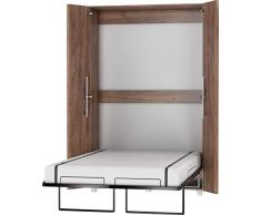 Moderne, Compact Lit Escamotable, Lit Rabattable, Lit Mural - TEDDY -