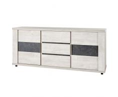 M-056 Enfilade contemporaine Couleur chêne Gris ROSETA