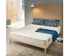 NATURALEX | Matelas Soft Sensation 140x190 Cm | Structure en Mousse A Mémoire De Forme et Aero Latex Bi-Densité | Confort Unique | Aération Optimale | 7 Zones | Hypoallergénique | Ergonomique