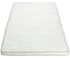 AmazonBasics Surmatelas matelassé en mousse à mémoire de forme avec bossage respirant, 90 x 200 cm