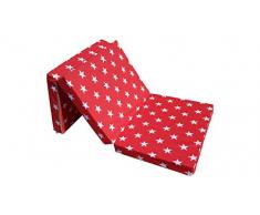 Natalia Spzoo® Matelas lit futon pliable pliant 195 x 65 x 8 cm dans des housses multicolores (007)