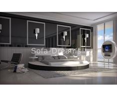 ++ Rond 200 x 200 cm Lit double design lit comme lit à eau geieignet Cadre DU LIT EN CUIR EGALEMENT dans autres tailles