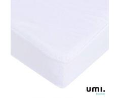 UMI. Essentials Protège Matelas Imperméable 160x200cm - Alèse Respirante, Hypoallergenique, Anti-Acarien, Anti-Bactérien