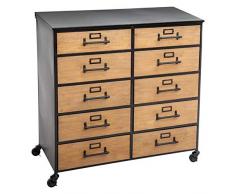 Atmosphera Commode Double 10 tiroirs Baris