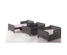 Alfred & Compagnie Lit évolutif 90x140-170-200 LEÏA Taupe