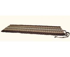 Matelas Thai 1 p., tapis, appoint, détente, repos, gym, méditation, yoga, plage, piscine, fabriqué en Thaïlande, marron/beige (82413)