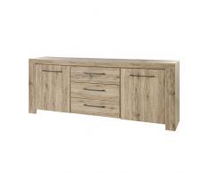 M-056 Enfilade contemporaine Couleur Bois Clair Alena