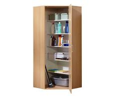 ambiato Armoire dangle Flat Hêtre NB. Multiples Compartiments - 75 x 178 x 75 cm - Fabriqué en Allemagne
