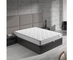 Matelas Paris 140X190 à mémoire de forme | 18 cm Épaisseur | 2 cm de mousse à mémoire de forme de 65 kg/m3 | Foam AirSistem | Extrêmement durable | Certification ISO 9001®