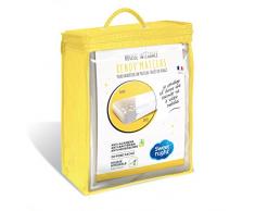 Sweetnight - Rénove matelas 140x190/200 cm | Housse Complète : Protège intégralement votre matelas | Tissu Coton | Anti Acariens et Anti Moisissures | Zip de Fermeture