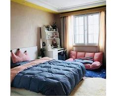 Anah Étage Canapé-lit Pliable Sleeper 4 Position Reclining canapé futon canapé avec Lazy 2 Divans Oreillers Salon Meubles (Abricot)