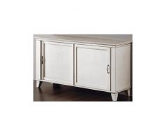 EsteaMobili Enfilade laquée Blanche Portes coulissantes