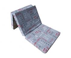 Matelas d'appoint pliant 195 x 65 x 10 cm - Oeko-Tex (Nature)