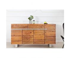 Alvolis Enfilade 170 CM Design en Bois Massif ET MÉTAL