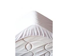 Lovely Casa PM1CECILE Cecile Protège Matelas PVC + Bouclette Blanc 90 x 190 cm