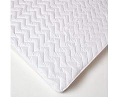 HOMESCAPES Surmatelas 120x190 cm en Coton et Polyester, Surmatelas de Confort hypoallergénique