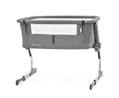 Kinderkraft Lit Bébé Cododo UNO, Berceau, Lit Parapluie, Lit dAppoint, Gris