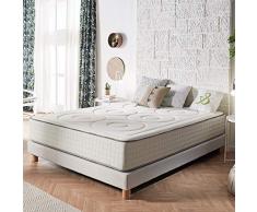 NATURALEX | Premium Matelas Memory S | 160x200 Cm | Mousse A Mémoire De Forme De Qualité Supérieure | Blue Latex Multi Densité Extra Confort HR | Adaptabilité Excellente | 7 Zones | Anatomique