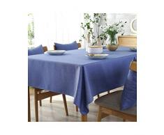MWPO Nappe Solide Couleur Rectangulaire Élégant Et Romantique Rectangulaire Convient pour Buffet Tables, Fêtes, Dîners, Mariages Bleu (Taille: 90cm * 150cm)