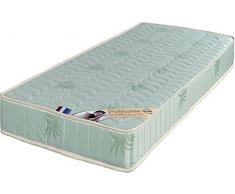 King of Dreams Aloe 90x200 Matelas Mousse Poli Lattex Indéformable - Face Laine Merinos 100% -Tissu à lAloé Vera - Hauteur 19 cm - Soutien Ferme - Orthopédique (90_x_200_cm)