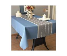 MWPO Nappe Rectangulaire Élégant Et Romantique Rectangulaire Convient pour Buffet Tables, Fêtes, Dîners, Mariages Imperméable Bleu Clair (Taille: 90cm * 130cm)