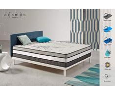 COSMOS | Matelas Solar 140x190 Cm | 1-2 Personnes | Système Multicouches Extra Confort Active Latex | Très Epais 30 Cm | Mousse Adaptative A Mémoire | Multizones HR | Adaptation Progressive