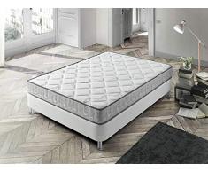 Matelas Bio-Pur 90X200 à mémoire de Forme | 18 cm Épaisseur | 2 cm de Mousse à mémoire de Forme de 65 kg/m3 | Foam AirSistem | Extrêmement Durable | Certification ISO 9001®