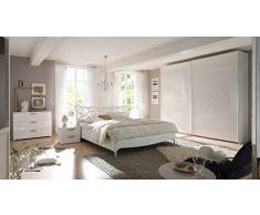 Matelpro-Commode design 3 tiroirs laquée blanche Estelle