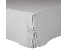 Olivier Desforges Cache sommier Amboise Lin Argent 140 x 200 cm