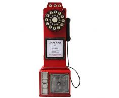 Armoire de rangement rétro vintage pour CD et DVD - Rouge