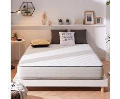 NATURALEX | Matelas Activisco 90x190 Cm | 1 Personne | Double Technologie Mousse A Mémoire De Forme | Technologie HR Haute Résilience + Multicouches Blue Latex | Adaptation Flexible Progressive