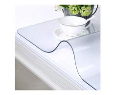 AGLZWY Translucide Tapis Protège Sol Givré Film Protection De Table PVC Nappe Plastique Résistant Aux Éraflures pour La Cuisine Table De Nuit Une Commode (Color : 1.3mm, Size : 70X70CM)