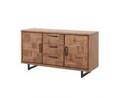 Kataya Bahut 2 Portes Teck Massif 146cm Meuble House