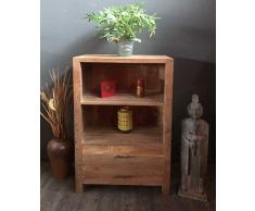Opium-Outlet Etagère de séparation Livres Commode Style Colonial Bois de Teck Indonésie