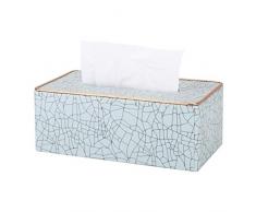 DWhui Rectangulaire Tissu en Cuir Box Cover Holder Antique Crack Hôtel Home Office Box tiroir for Le Stockage sur Salle de Bains Vanity, Countertop, Chambre Commode, Table de Nuit, Bureau, Table