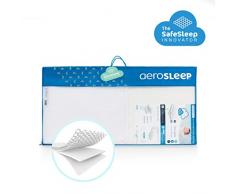 AEROSLEEP - EVOLUTION Pack - Matelas et protège-matelas - Matelas mousse à froid de qualité supérieure pour un soutien dorsal optimal - 120 x 60cm - Blanc