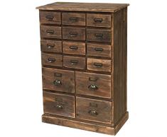 chemin_de_campagne Meuble Semainier Chiffonnier Grainetier en Bois à Tiroir 93 cm