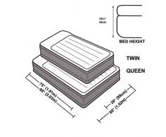 Intex - Matelas gonflable - Twin Deluxe Raised - 1-pers. - 99x191x42 cm