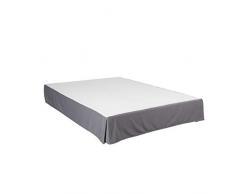 Cache-sommier intégral gris ardoise 90x190