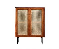 YAzNdom Buffet Rotin Armoire de Rangement Buffet Buffet Cabinet for Salle à Manger Cuisine Salon Maison Convient pour Le Salon De La Chambre (Color : Brown, Size : 100x80x40cm)