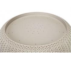 CURVER | Niche ronde aspect Tricot avec coussin, Sable, Pet Knit, 57x58x24 cm