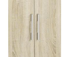 Matelpro-Commode 2 portes contemporaine chêne clair Vanina