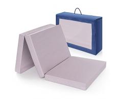 Matelas de voyage confort - Matelas lit parapluie Alvi 120 x 60 cm - Testé sans substances nocives selon Oeko-Tex ® Standard 100 avec noyau mousse confortable