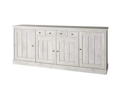 M-056 Enfilade contemporaine Couleur chêne Gris Sauge