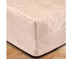 MADURA - Cache-Sommier MONTANA - Taille 160x200 cm - Couleur Écru