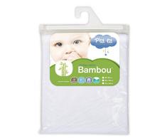 Ptit lit - Protège Matelas Bébé Bamboo | Alèse Imperméable 60x120 cm - Viscose Douce et Soyeuse - Sans traitement chimique - Respirant et Silencieux - Oeko Tex