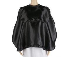 Cape de maquillage Segbeauty, robe courte courte noire, barbe de rasage, blouse de peignoir pour commode, artiste esthéticienne, double enveloppe soyeuse en tissu avec fermeture à crochet