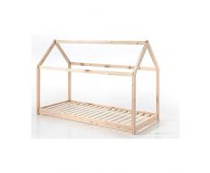 Lit cabane Home 90x200 - naturel